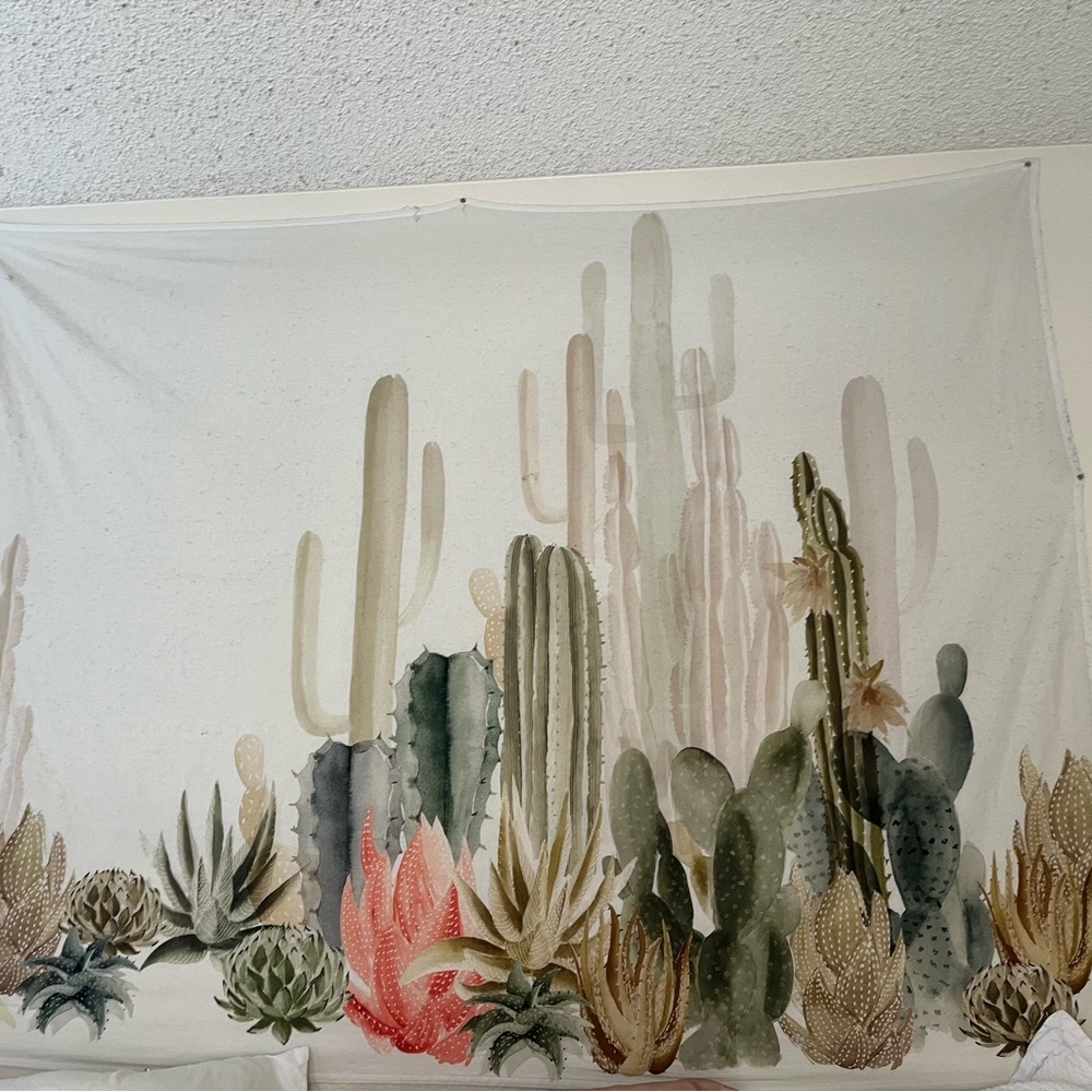 Cactus Tapestry Wall Art